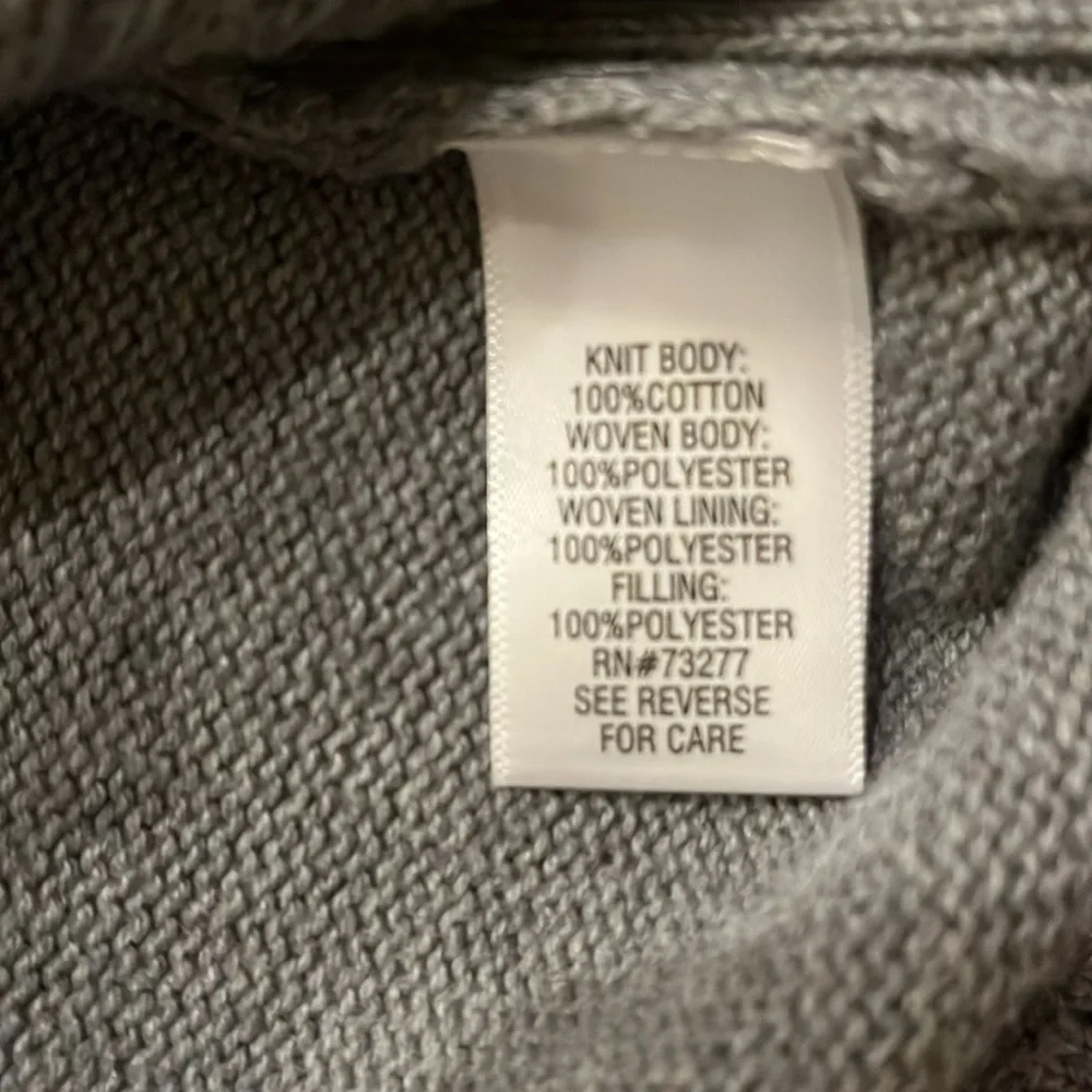 Croft & Barrow Gray Sweater Jacket Size L - Picture 6 of 7